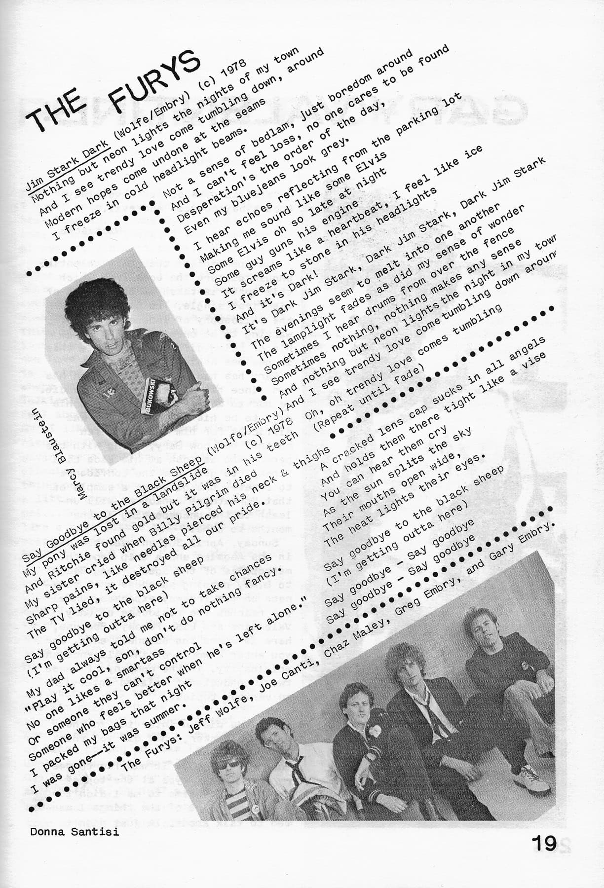 LA Beat: Jim Stark Dark lyrics, 1978