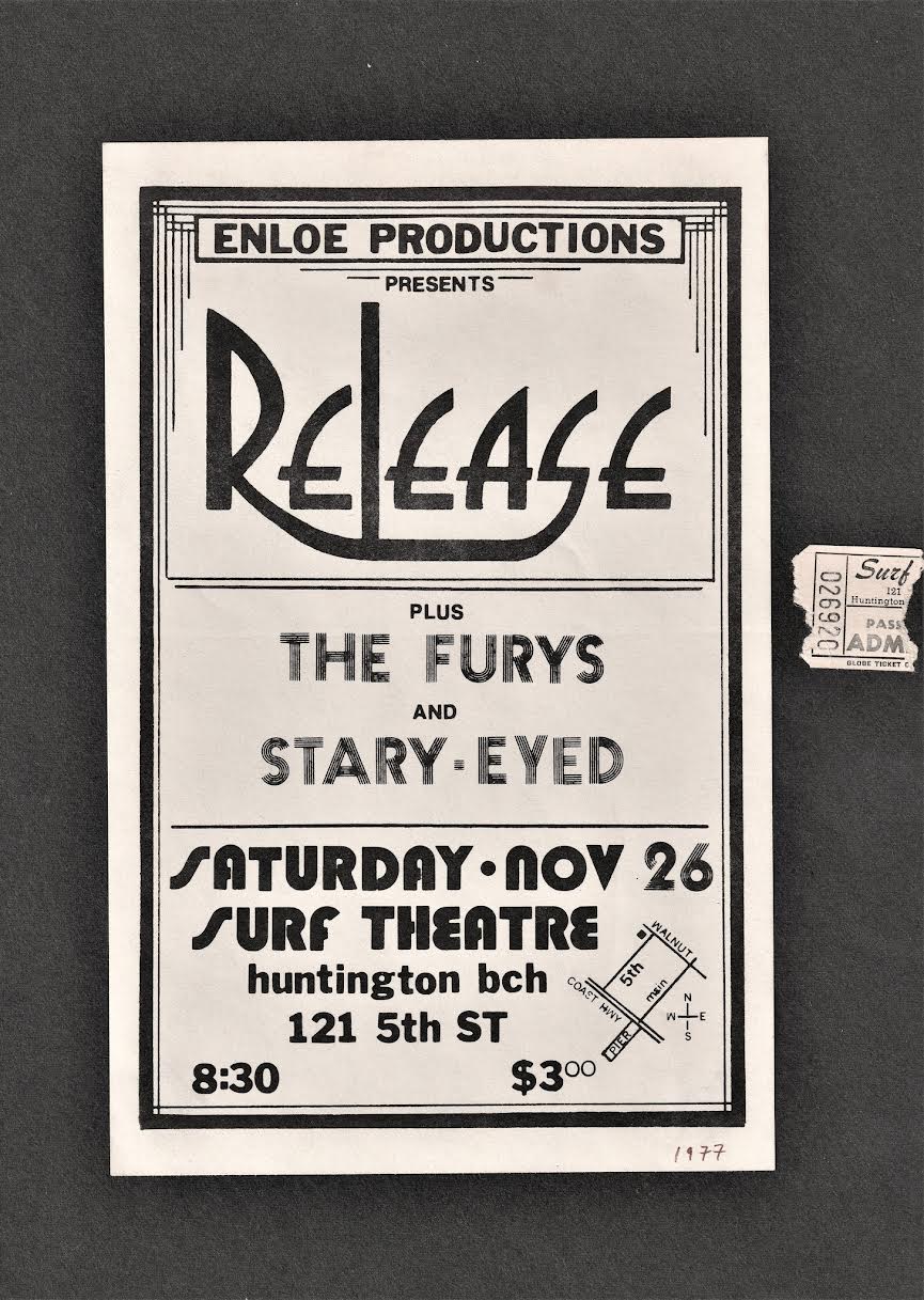 Surf Theatre flyer, Huntington Beach, 1977