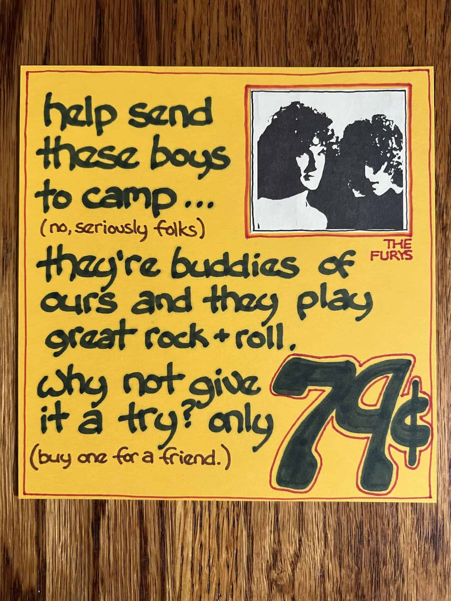 Licorice Pizza ad for Hey Ma, 1977