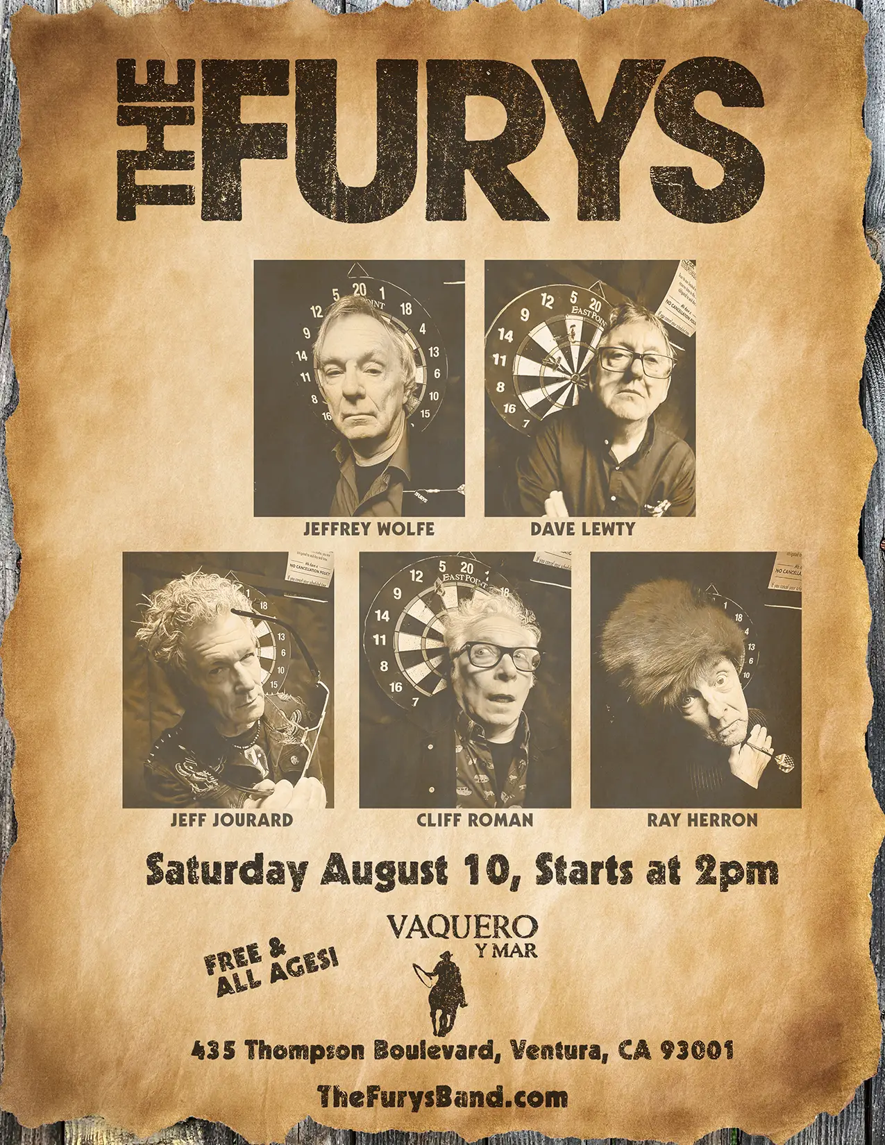 The Furys at Vaquero y Mar, all ages